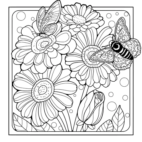 Flowers and Butterflies
