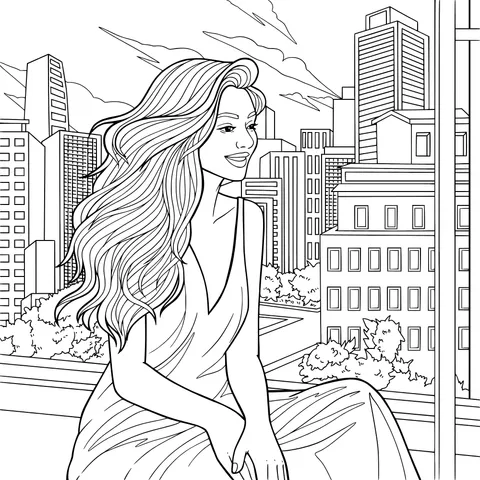 Elegant Woman in the City