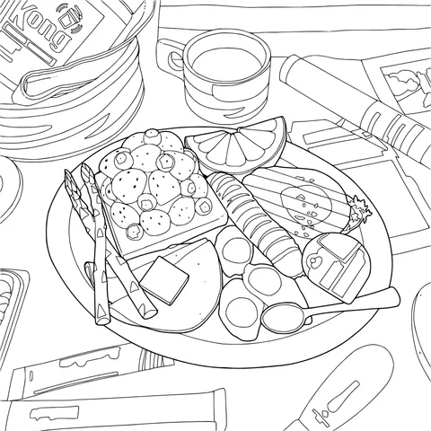 A Bountiful Breakfast Scene