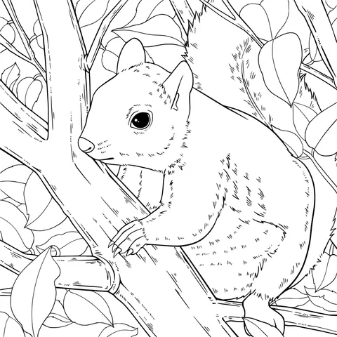 Squirrel on the Tree
