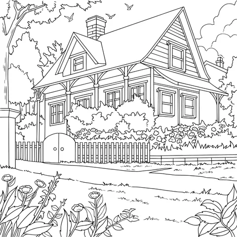 Beautiful Blue House
