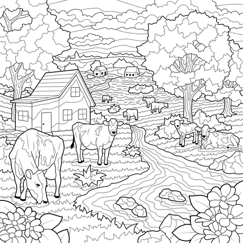 Rural Pasture Scene