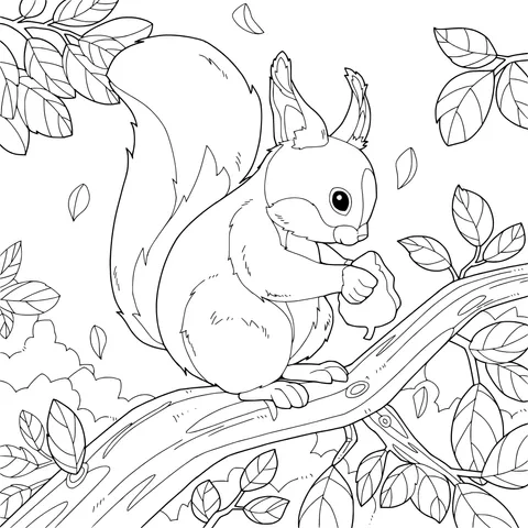 Squirrel on the Branch