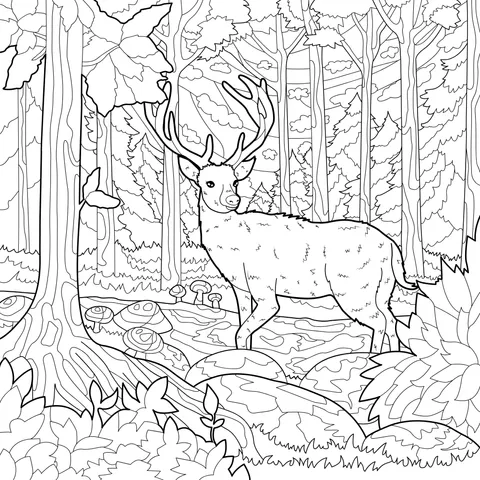 Deer in the Forest