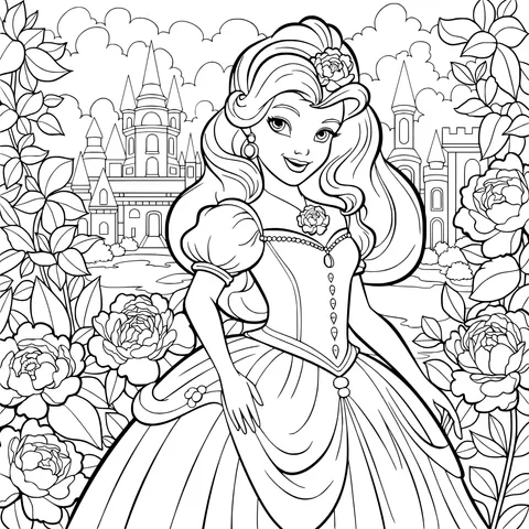 Princess in Front of the Castle