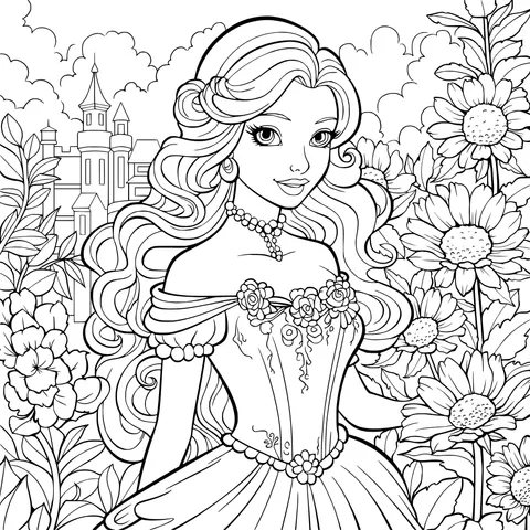 Princess in the Flower - bed