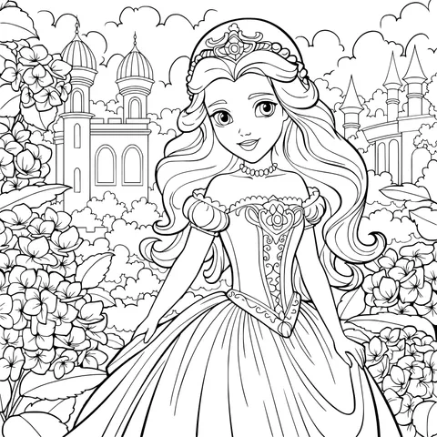 Princess in the Castle Garden