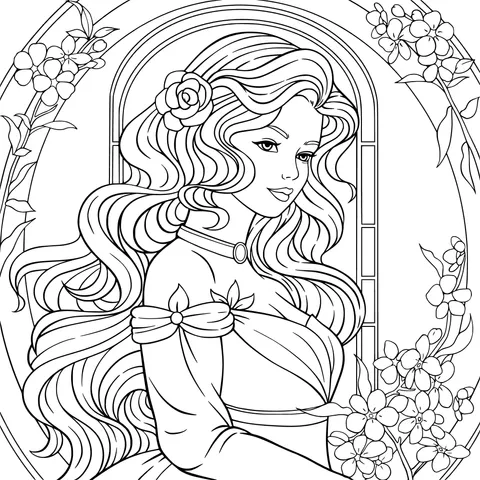 Beautiful Long - haired Princess