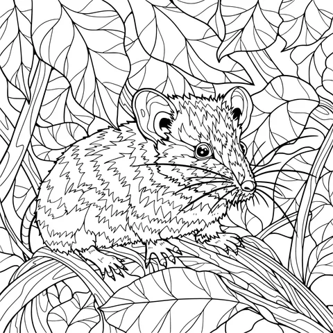 A Mouse among Autumn Leaves