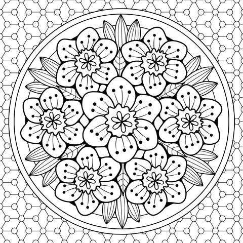 Floral decorative pattern