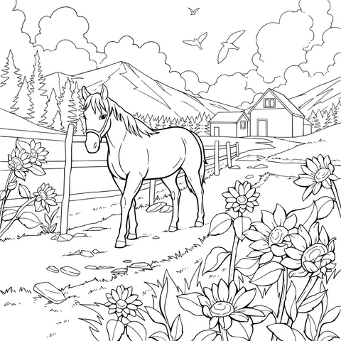 A Steed in the Countryside