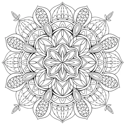 Blue Mandala Pattern