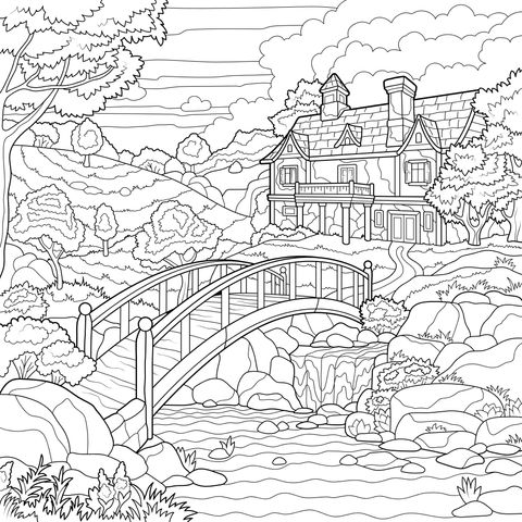 田园风光小屋