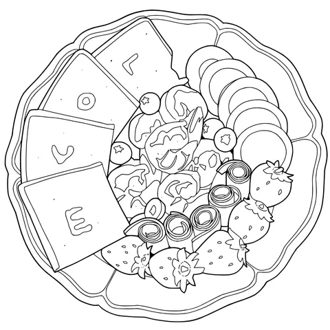 Love - themed Food Platter
