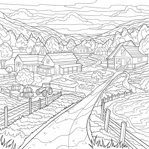 Rural Scenery in Autumn