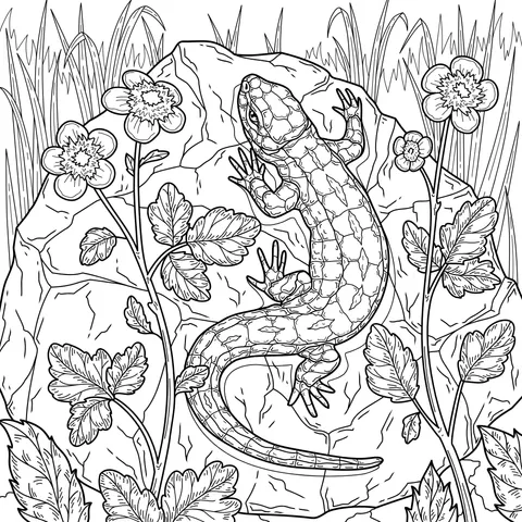 Lizard on the Rock