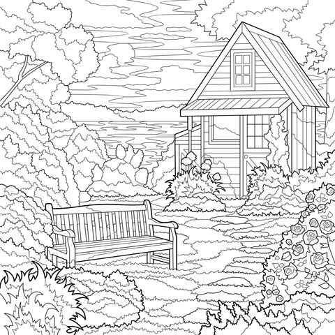 田园小屋美景
