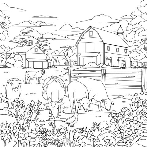 田园牧场景象