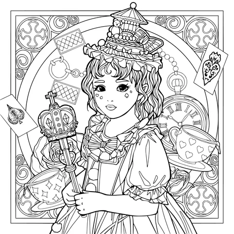 Alice - themed Dressed - up Girl