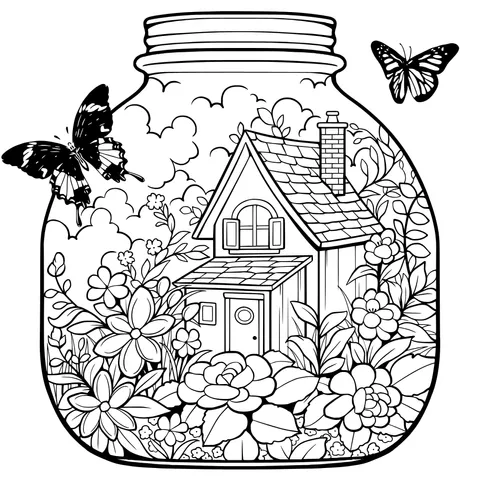 Dreamy Cottage in a Jar