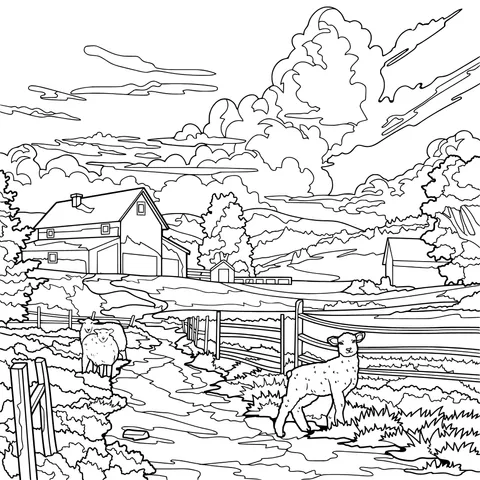 Peaceful Rural Pasture