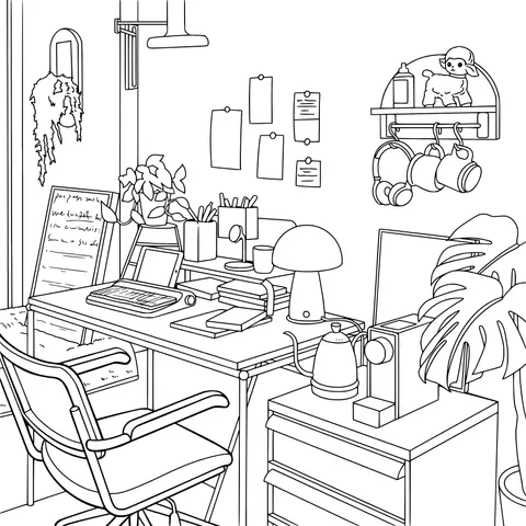 Cozy Work Nook