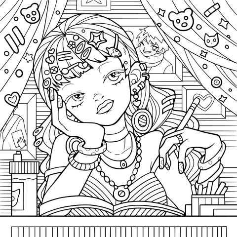 时尚女孩的创意时光
