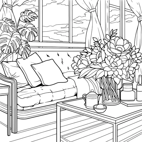 Sunny and Cozy Living Room