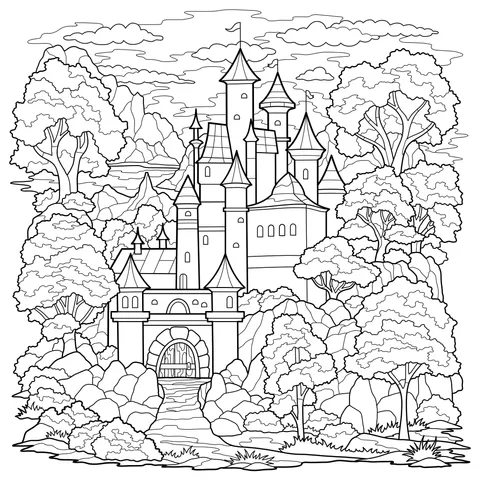 Fairy - tale Castle in the Forest