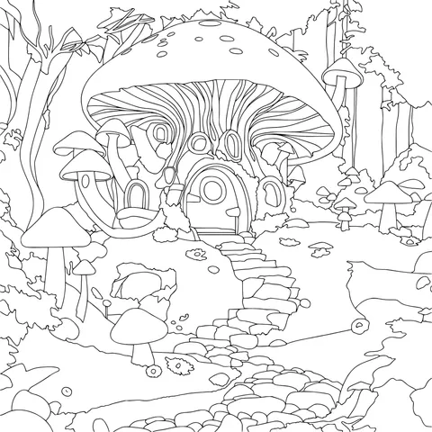 Fantastic Mushroom House