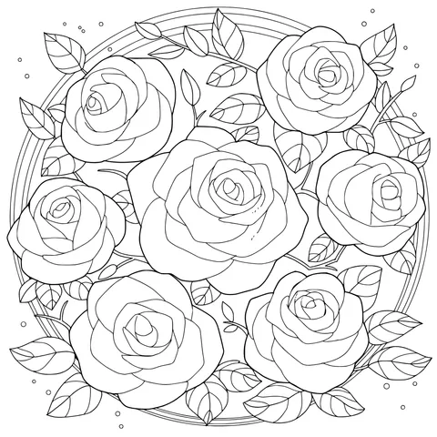 Multicolored Rose Pattern