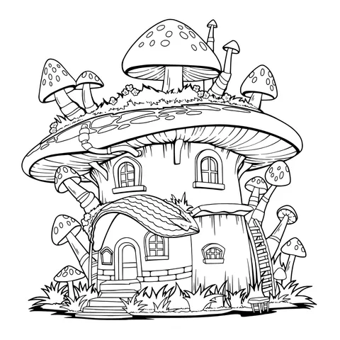 Mushroom - themed Cottage
