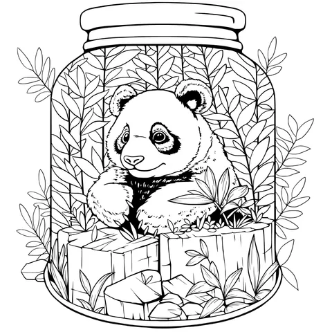 Panda in a Jar