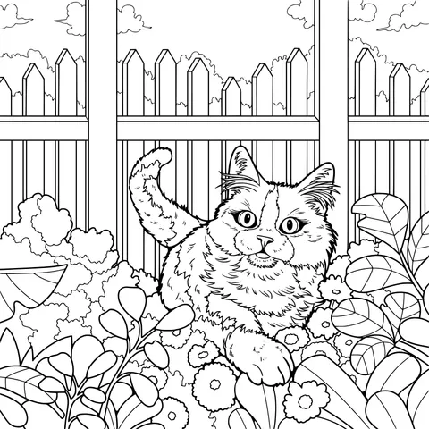 Cat in the Garden
