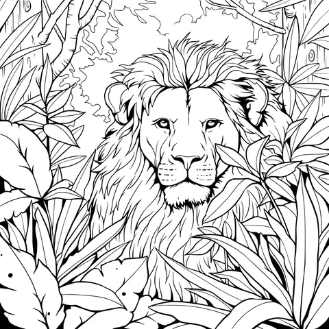 The Lion in the Jungle