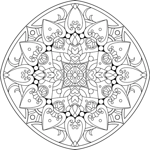 Colorful Circular Mandala Pattern