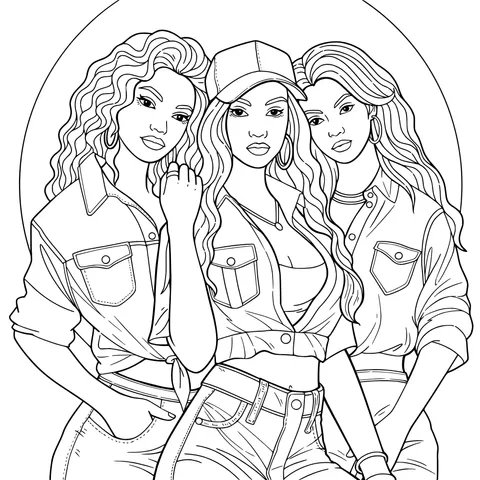Fashionable Girl - gang Trio