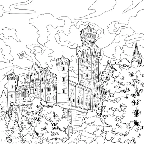 Fairy - tale style castle