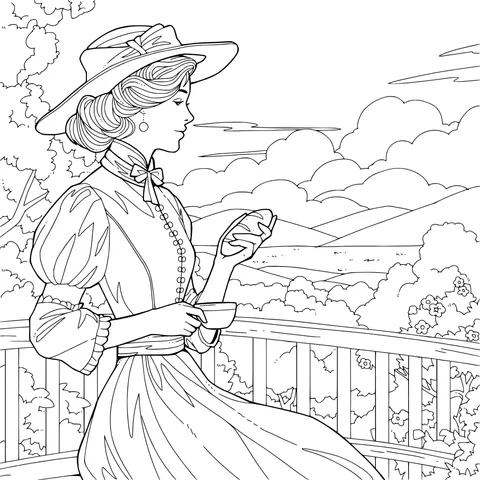 A Vintage Lady's Leisure Time