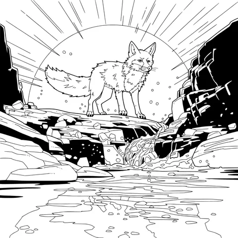 Fox on the Rocks