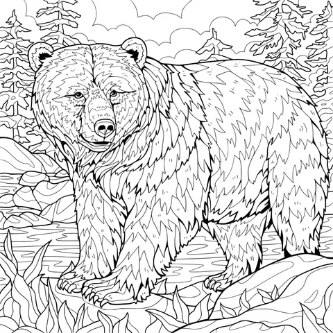 Brown Bear in the Forest