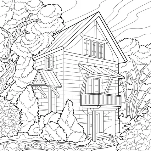 A Cottage in Autumn