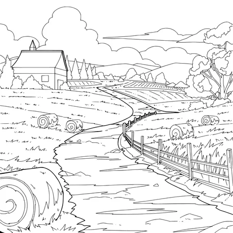 Autumn rural scenery