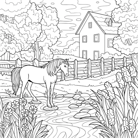 A Steed by the Stream