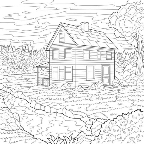 溪边的小屋