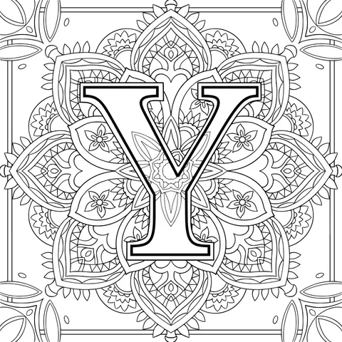 Decorative Letter Y