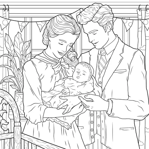 The Joy of New Life: Parents and Baby