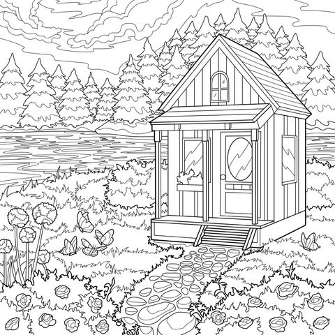 湖畔的木屋