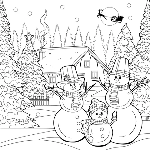 Snowmen and Christmas Night