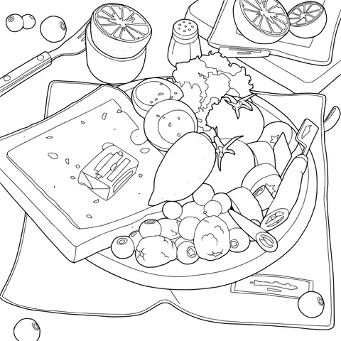 Delicious Breakfast Illustration